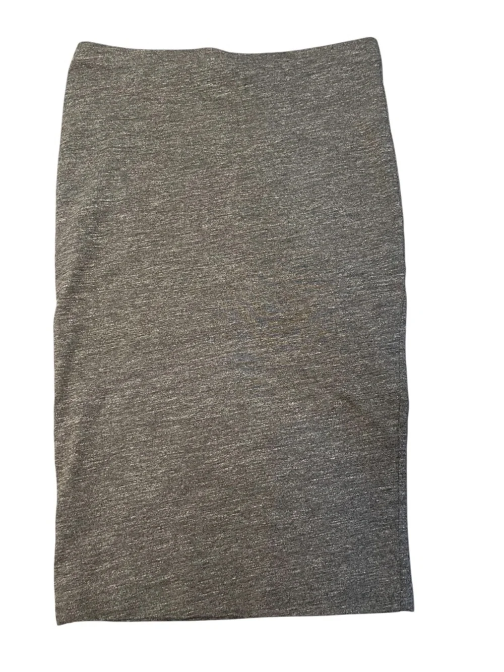 H&M Size Small Heather Grey Stretch Fitted Knee Length Pencil Skirt